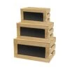 TableCraft RCBCRATE1 Rustic Wood Crate Riser With Chalkboard - 3 / ST