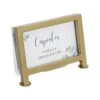 Cal-Mil 1262-90 Iron Frame 3-1/2 X 2 Card Holder With Gold Finish