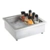 TableCraft CW8006BRATCL Silver 31 X 26.9 X 11.5 Dbl Portable Ice Well