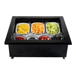 TableCraft CW8006BRATBK Blck 31 X 26.9 X 11.5 Double Portable Ice Well