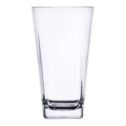 G.E.T. SW-1472-CL Clear Cubed 16 Ounce Plastic Tumbler - 24 / CS