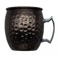 Arcoroc BHA49 Hammered Black S/S 16 Ounce Moscow Mule - 12 / CS