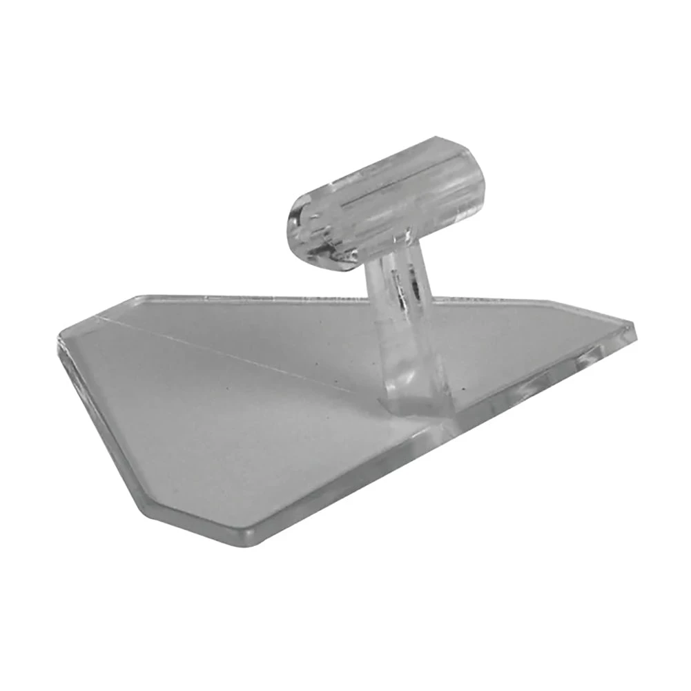 Dalebrook TKC70 Clear 1-1/2 In. Card Holder W/ Triangle Base - 10 / PK