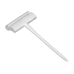 Dalebrook TK66 White Pick Style 2.5 In Flat Top Card Holder - 10 / PK