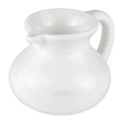 G.E.T. CM-302-PC-W White Polycarbonate 6 Ounce Creamer - 24 / CS