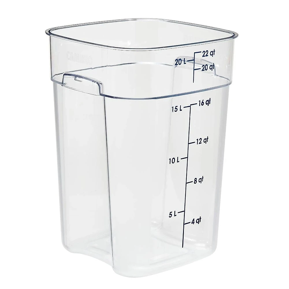 Cambro 22SFSPROCW135 FreshPro Clear 22 Quart Storage Container