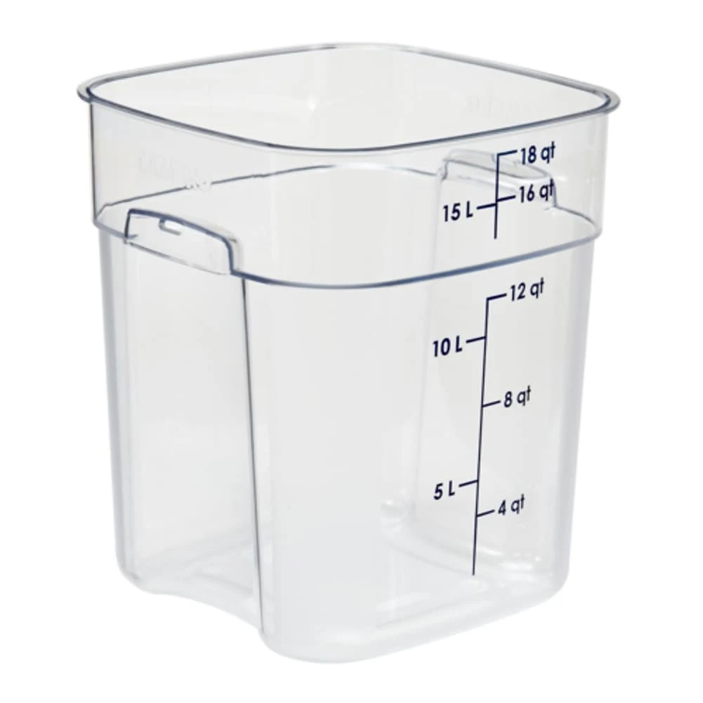 Cambro 18SFSPROCW135 FreshPro Clear 18 Quart Storage Container