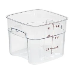 Cambro 6SFSPROCW135 FreshPro Clear 6 Quart Storage Container