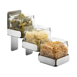 Rosseto SM324 S/S 3 Level Condiment Station With 3 Jars