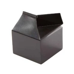 American Metalcraft MCB300 Satin Black S/S 3 Ounce Milk Carton Creamer