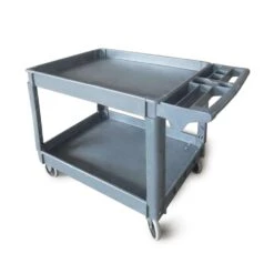 Darling Food Service Gray 45 X 25 X 33" 2-Shelf Utility Cart