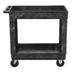 Rubbermaid FG9T6600BLA Black 2-Shelf 34 X 16" Utility Cart