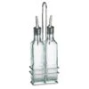 TableCraft H9085N Prima 8.5 Oz. 2-Bottle Cruet Set With Rack