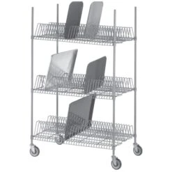 Channel Mfg. W3TD-1 Tray Drying Rack With 34 Slots Per Shelf