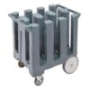 Cambro DC700191 Granite Gray Poker Chip Style Dish Caddy W/ 6 Columns